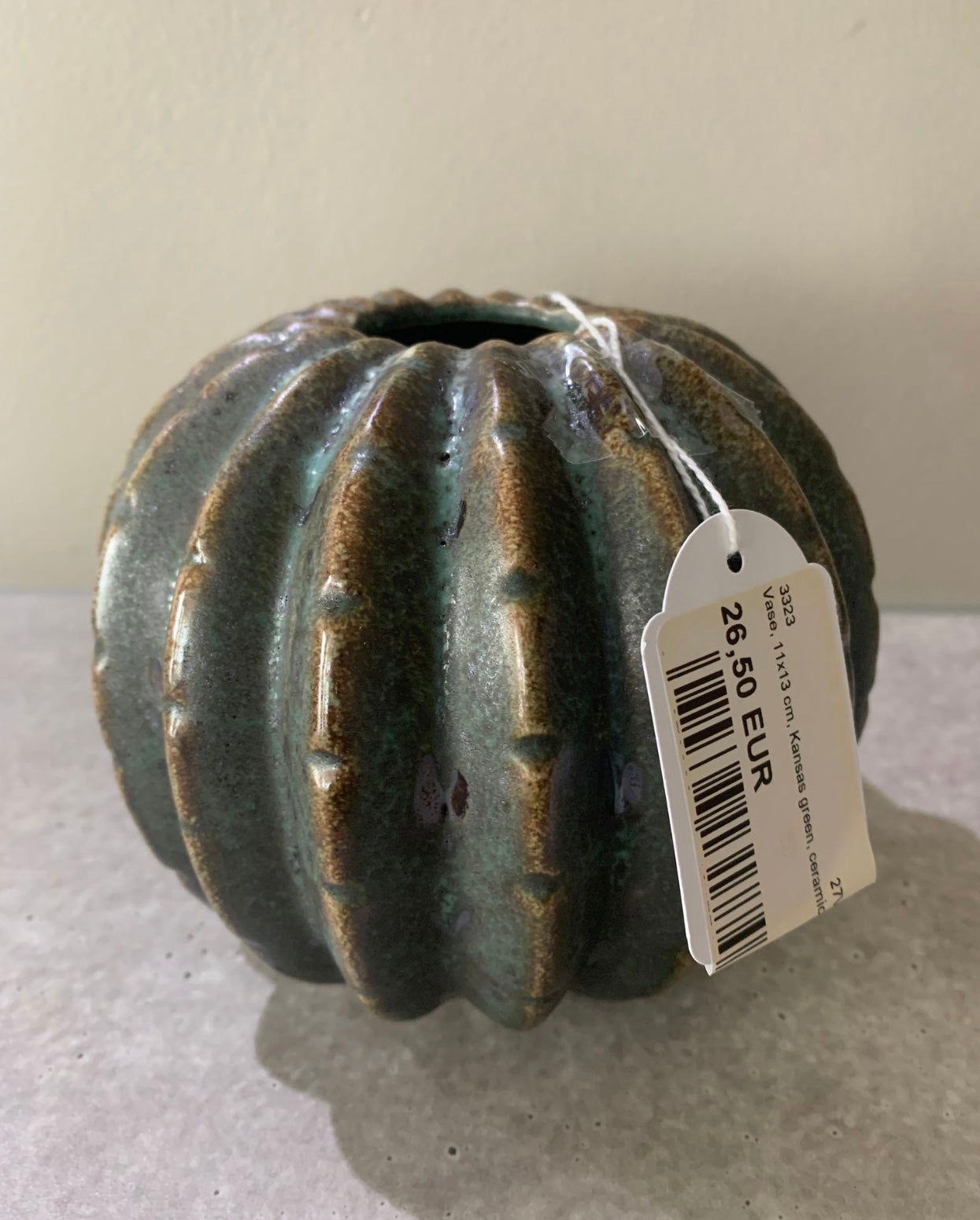 H. Skjalm P vase kansas green nieuw twv € 26,50 nu voor € 12,00!