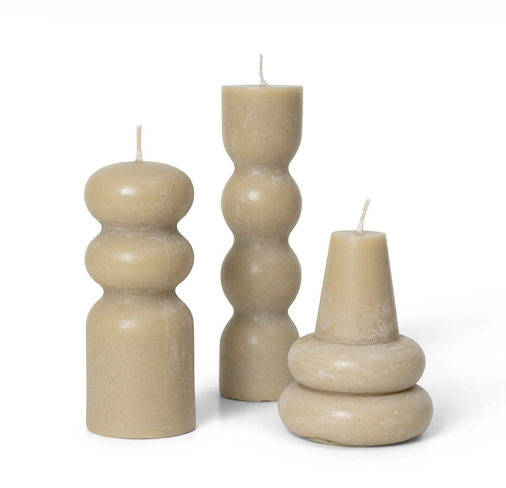 Prachtige luxe kaarsen van Ferm Living Torno van € 39,00 nu voor € 17,50!