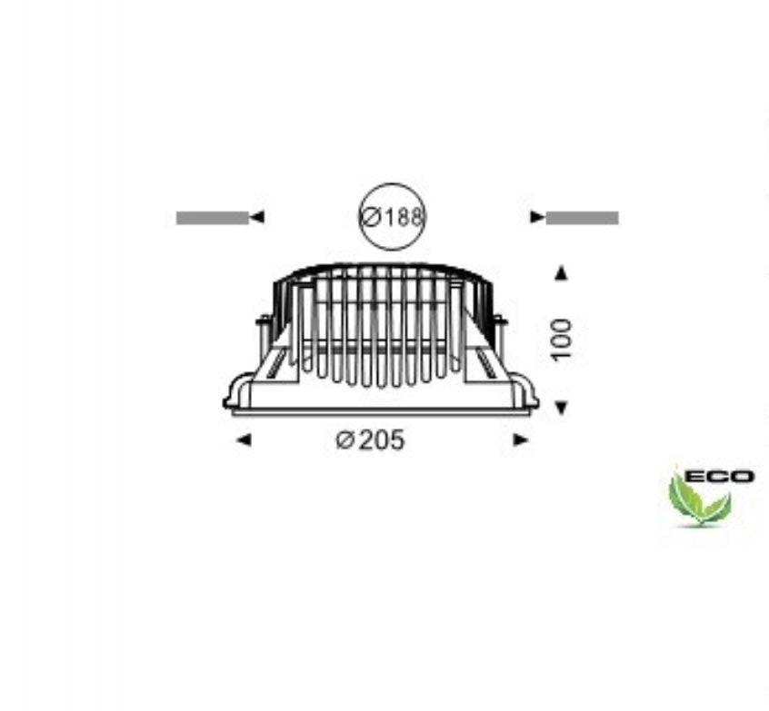 Maretti Brighteye L LED Downlight nieuw twv € 130,00 nu voor € 20,00!