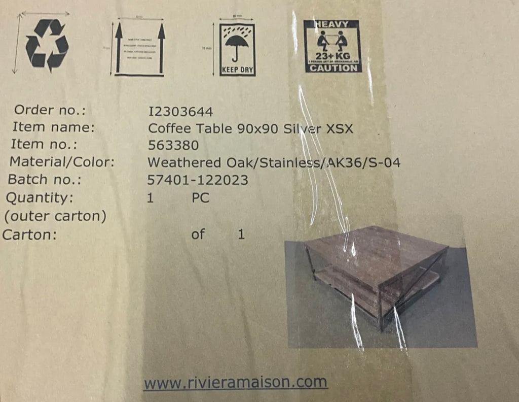 Riviera Maison salontafel nieuw in doos twv € 990,00 nu voor € 290,00!