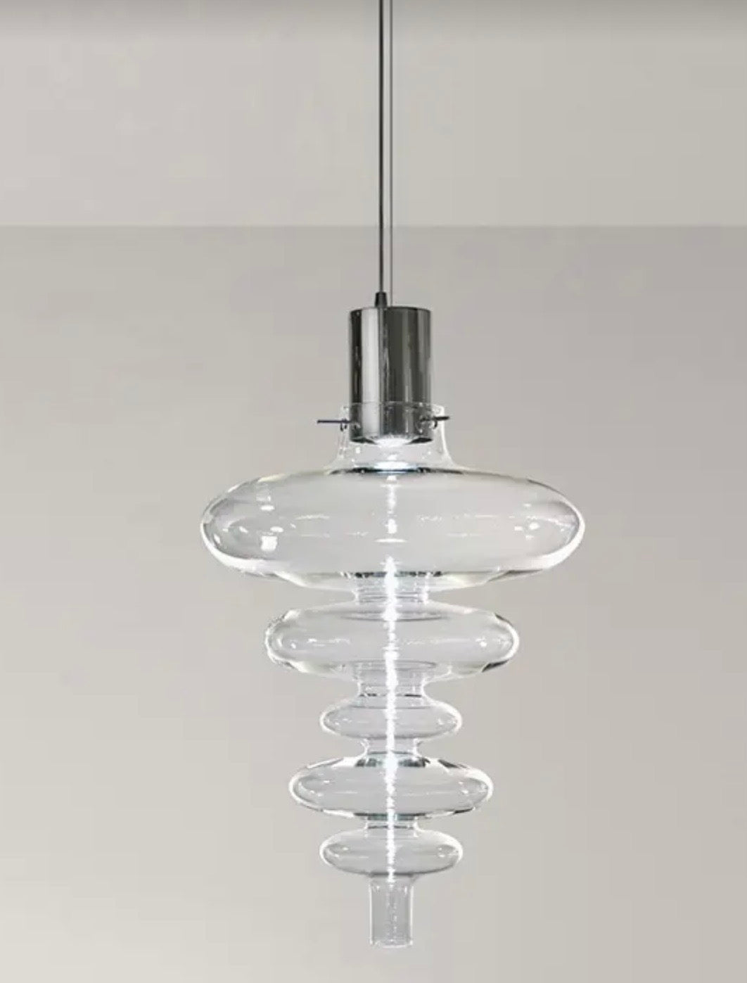 Ilfari Reflexx H1 Hanglamp Chrome Clear Glass