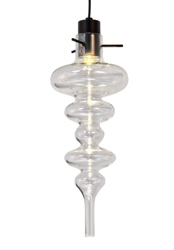 Ilfari Reflexx H1 Hanglamp Black Structure Clear Glass