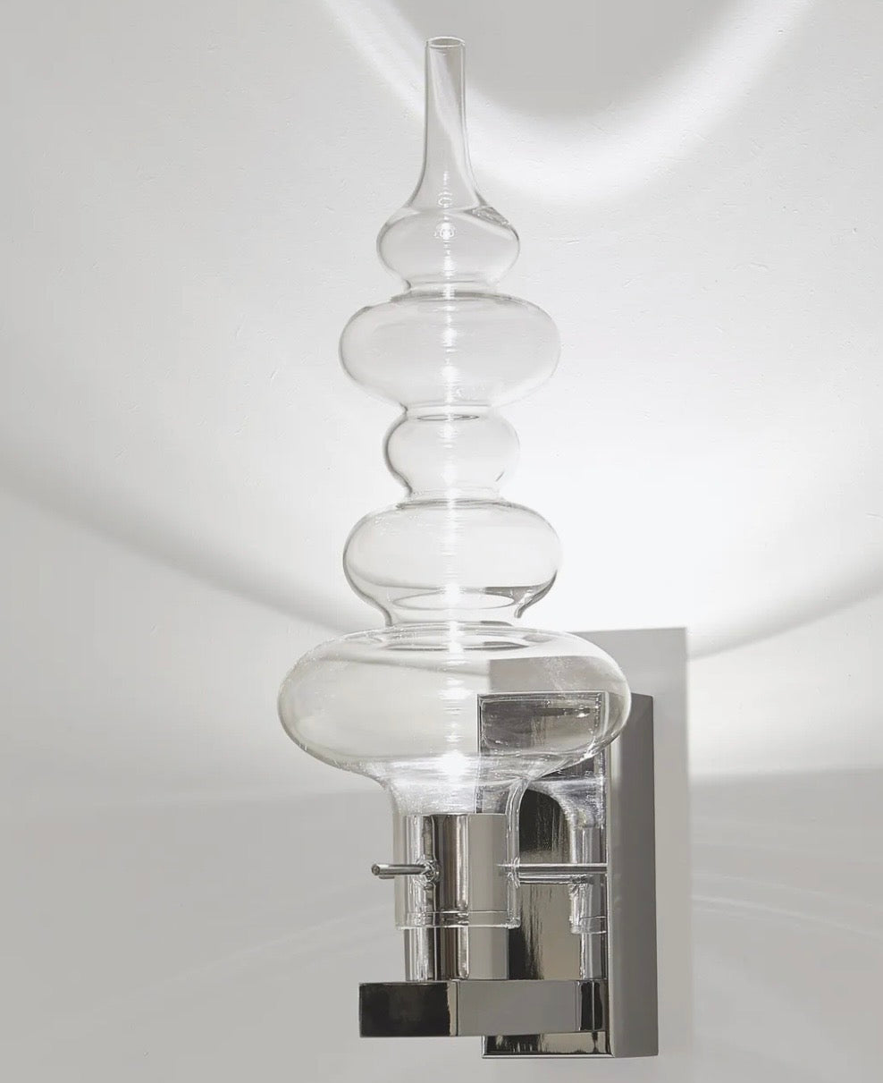 Ilfari Reflexx W1 Wandlamp Chrome Clear Glass