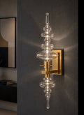 Ilfari Reflexx W1+1 Wandlamp Mat Messing Clear Glass
