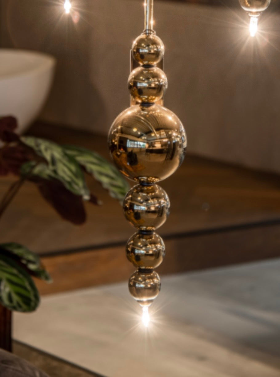 Ilfari Tears from Moon H1 XL Hanglamp Brilliant Brass Gold Glass
