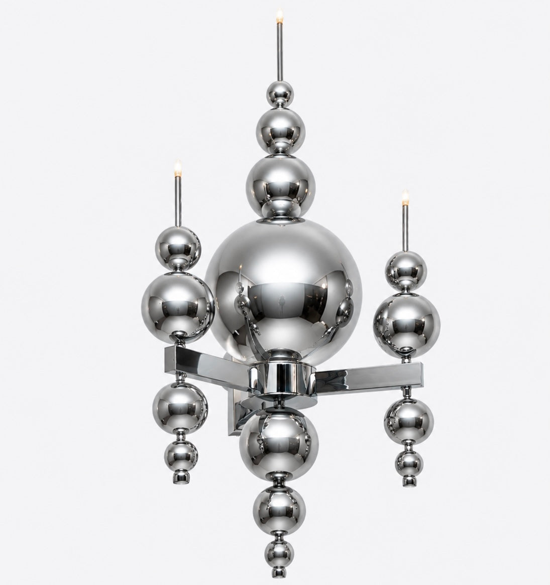 Ilfari Tears from Moon W3 Wandlamp Chrome Silver Glass Bollen