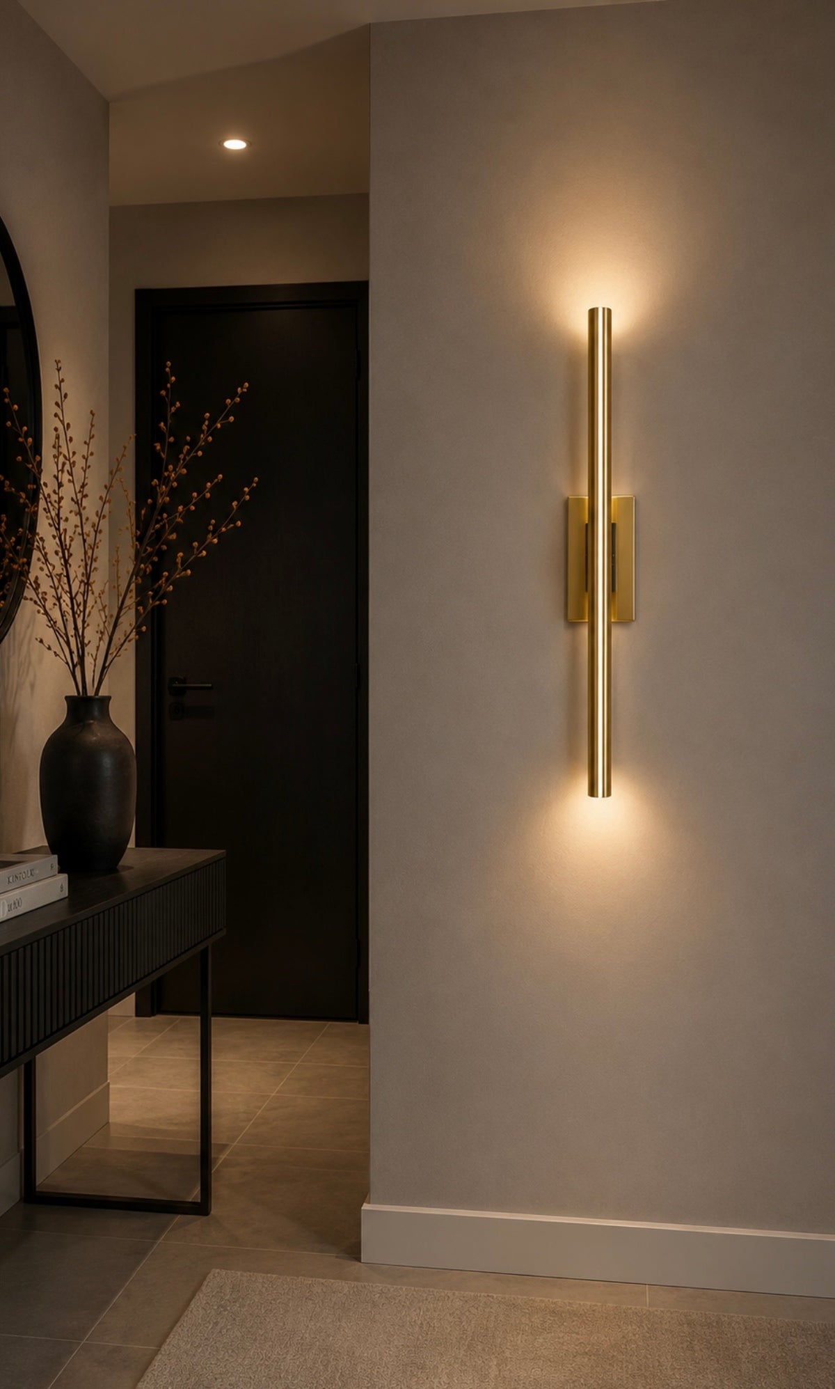 Ilfari Glow W2 XL Wandlamp Satin Brass