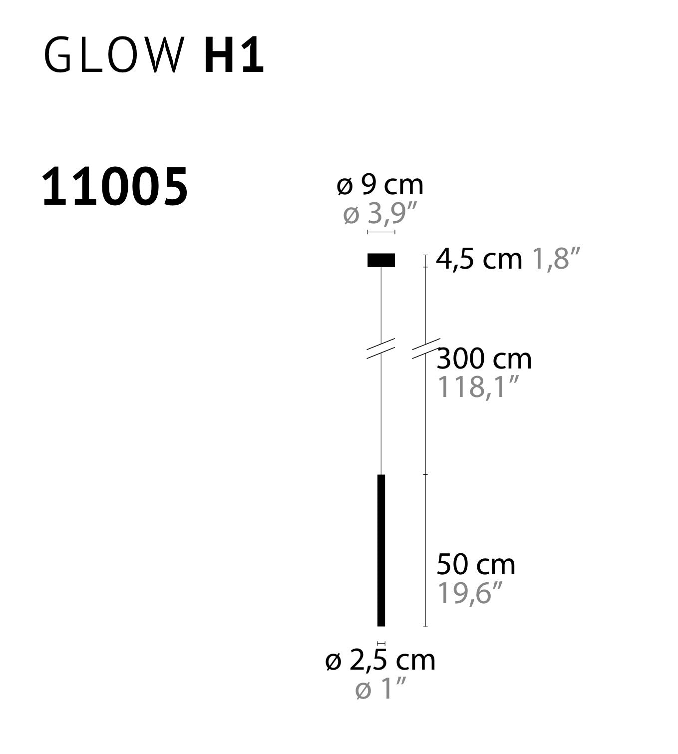 Ilfari Glow H1 Hanglamp Brilliant Brass 50 cm