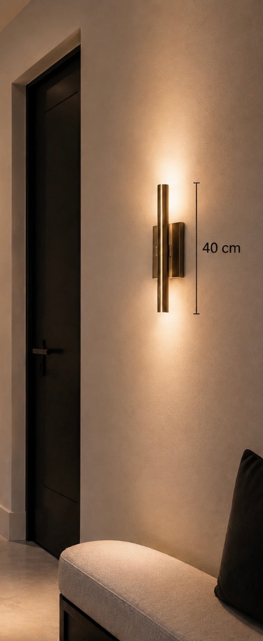 Ilfari Glow W2 Wandlamp Brons 40 cm