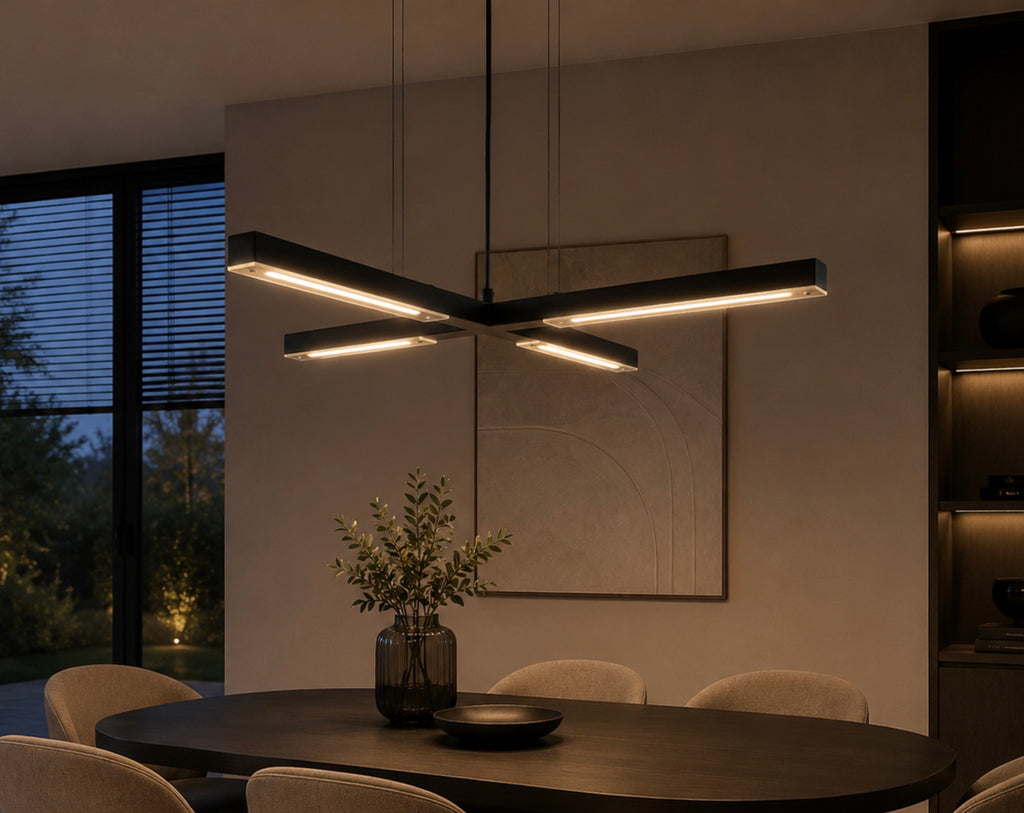 Ilfari Artys Cross Luxe Hanglamp Zwart