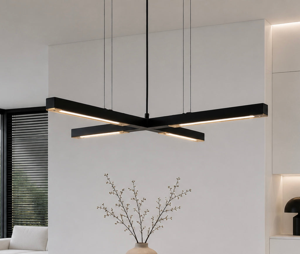Ilfari Artys Cross Luxe Hanglamp Zwart