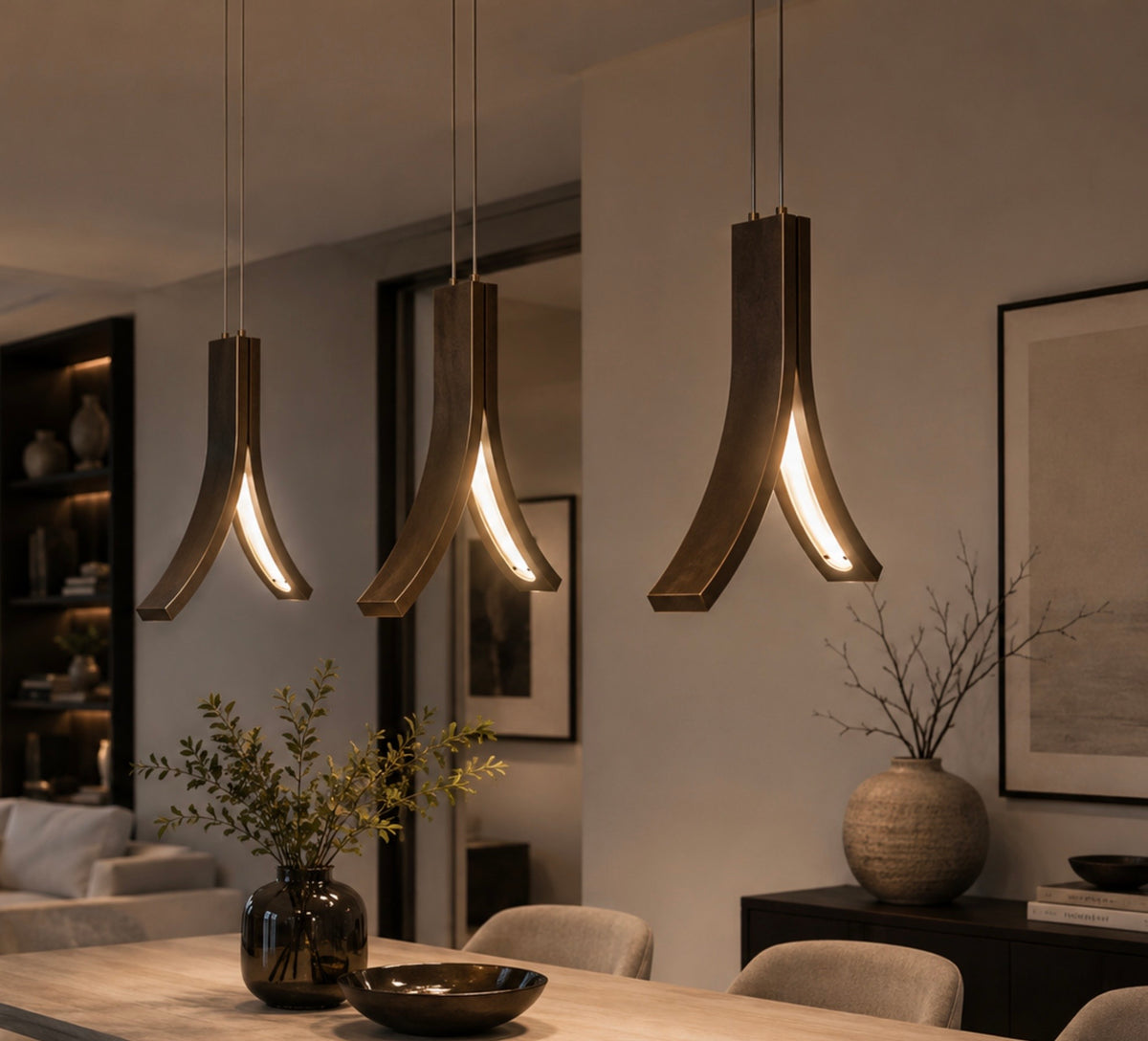 Ilfari Stream H1 Hanglamp Brons twv € 790,00 nu voor € 225,00!