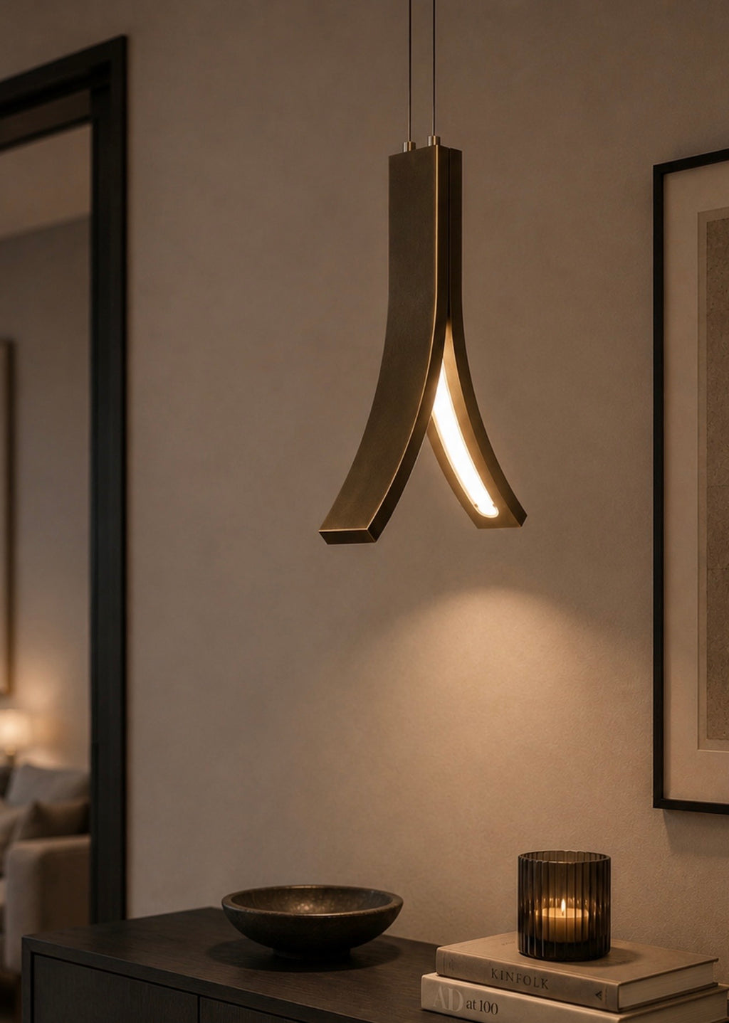 Ilfari Stream H1 Hanglamp Brons twv € 790,00 nu voor € 225,00!