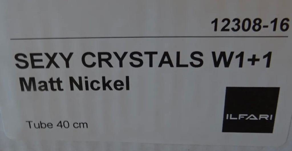 Ilfari Sexy Crystals W1+1 Wandlamp 40 cm twv € 580,00 nu voor € 190,00!