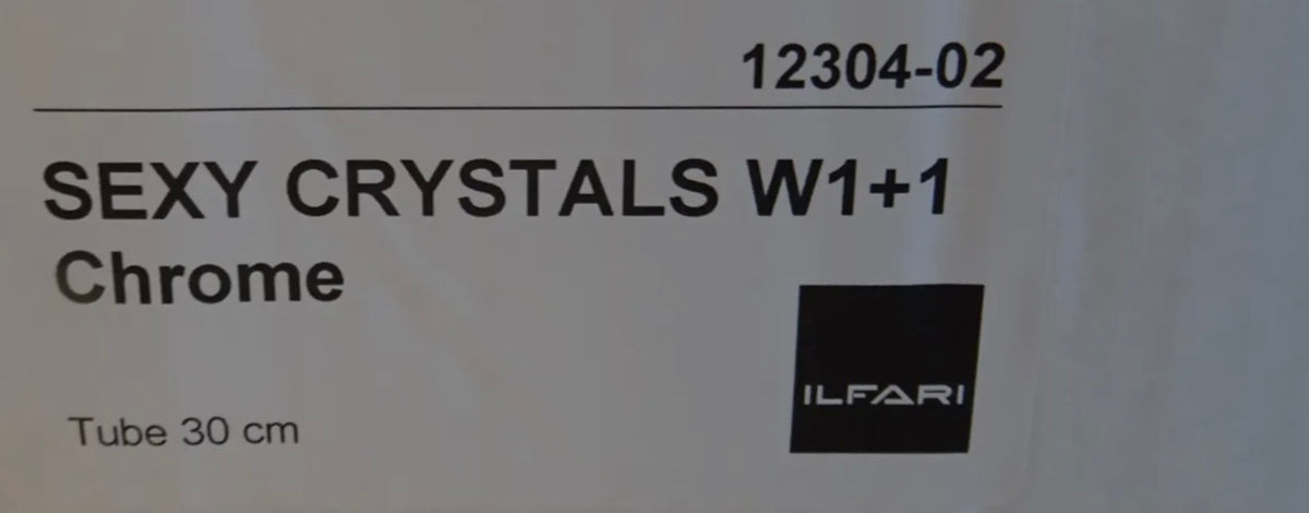 Ilfari Sexy Crystals W1+1 Wandlamp Chroom 30 cm twv € 600,00 nu voor € 195,00!