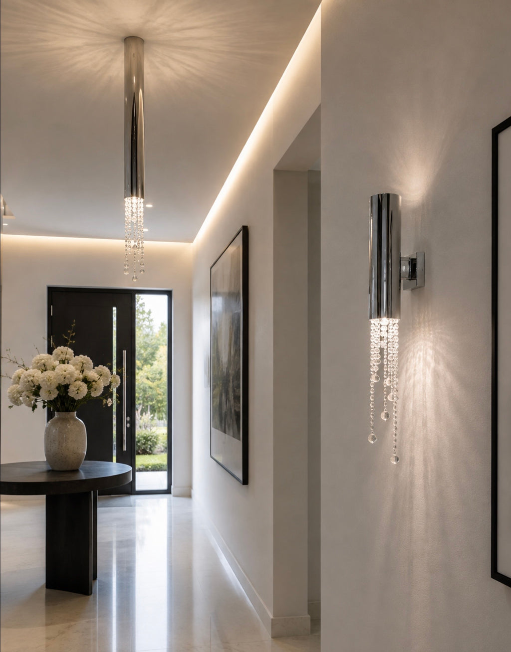 Ilfari Sexy Crystals C1 Plafondlamp Chroom 80 cm twv € 550,00 nu voor € 175,00!