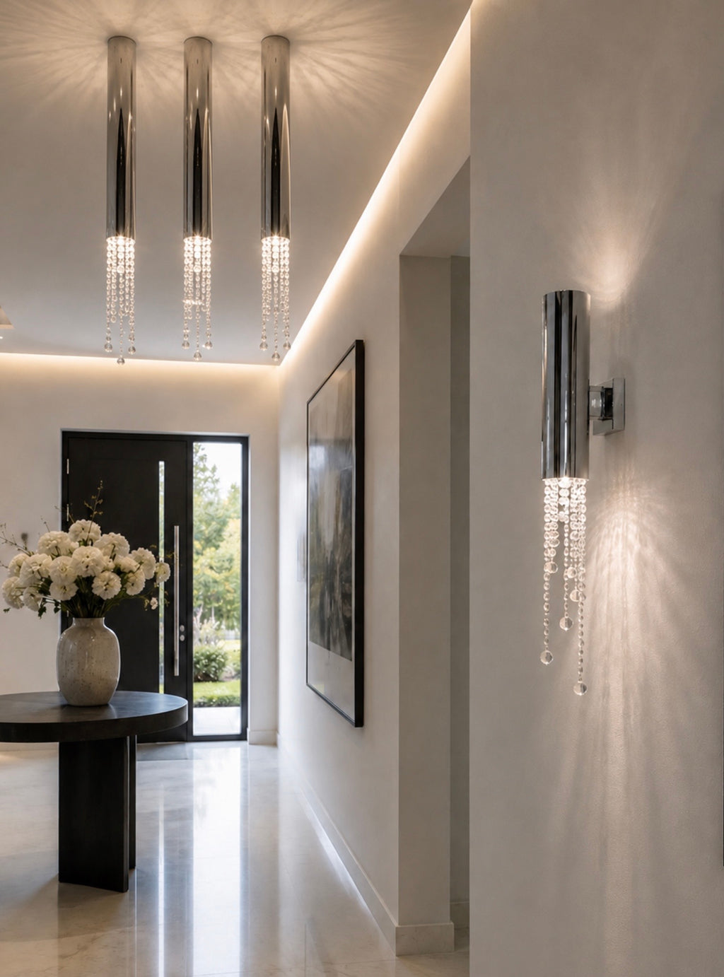 Ilfari Sexy Crystals C1 Plafondlamp Chroom 80 cm twv € 550,00 nu voor € 175,00!