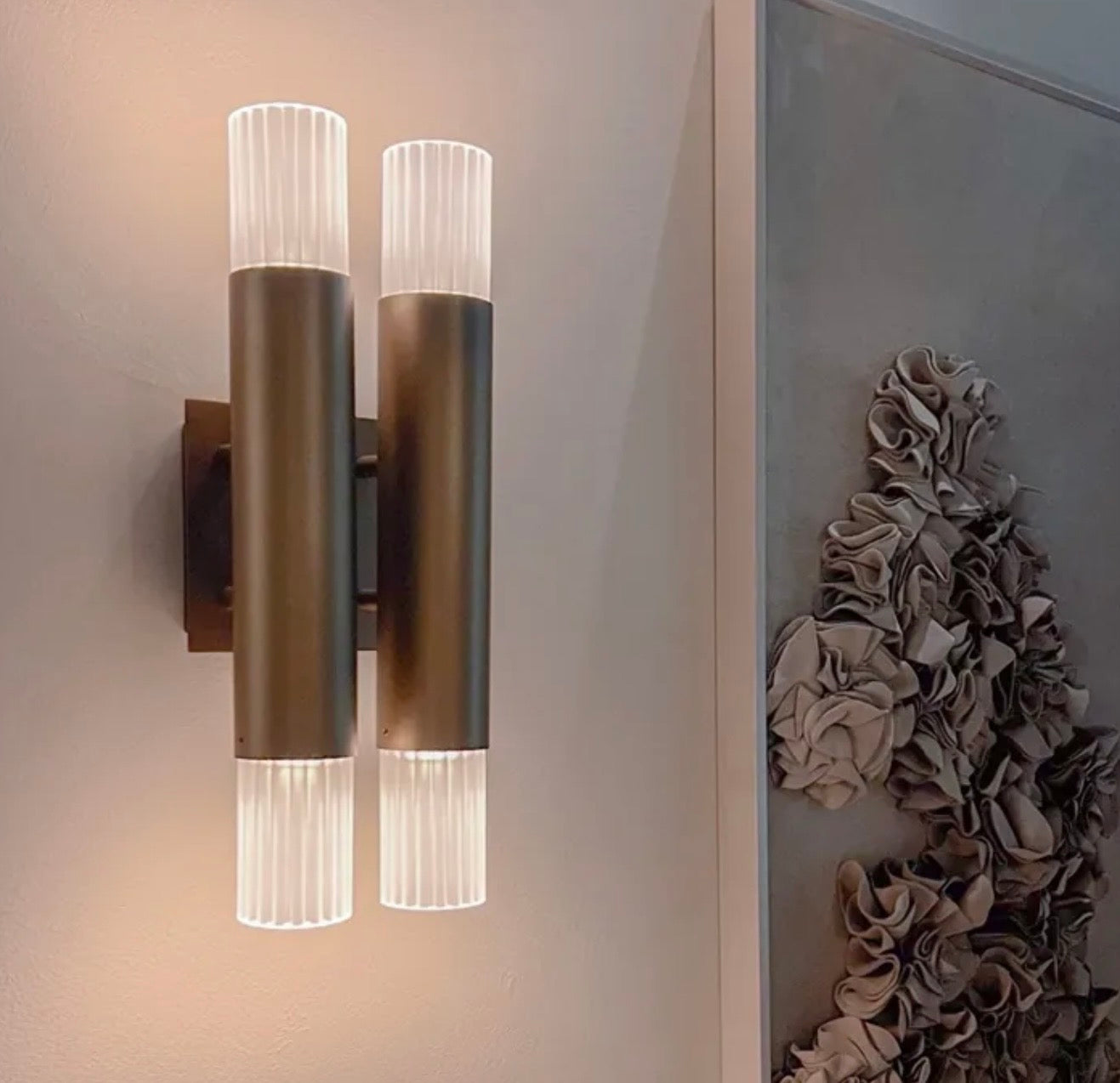 Ilfari Embrace W2+2 Wandlamp Brons