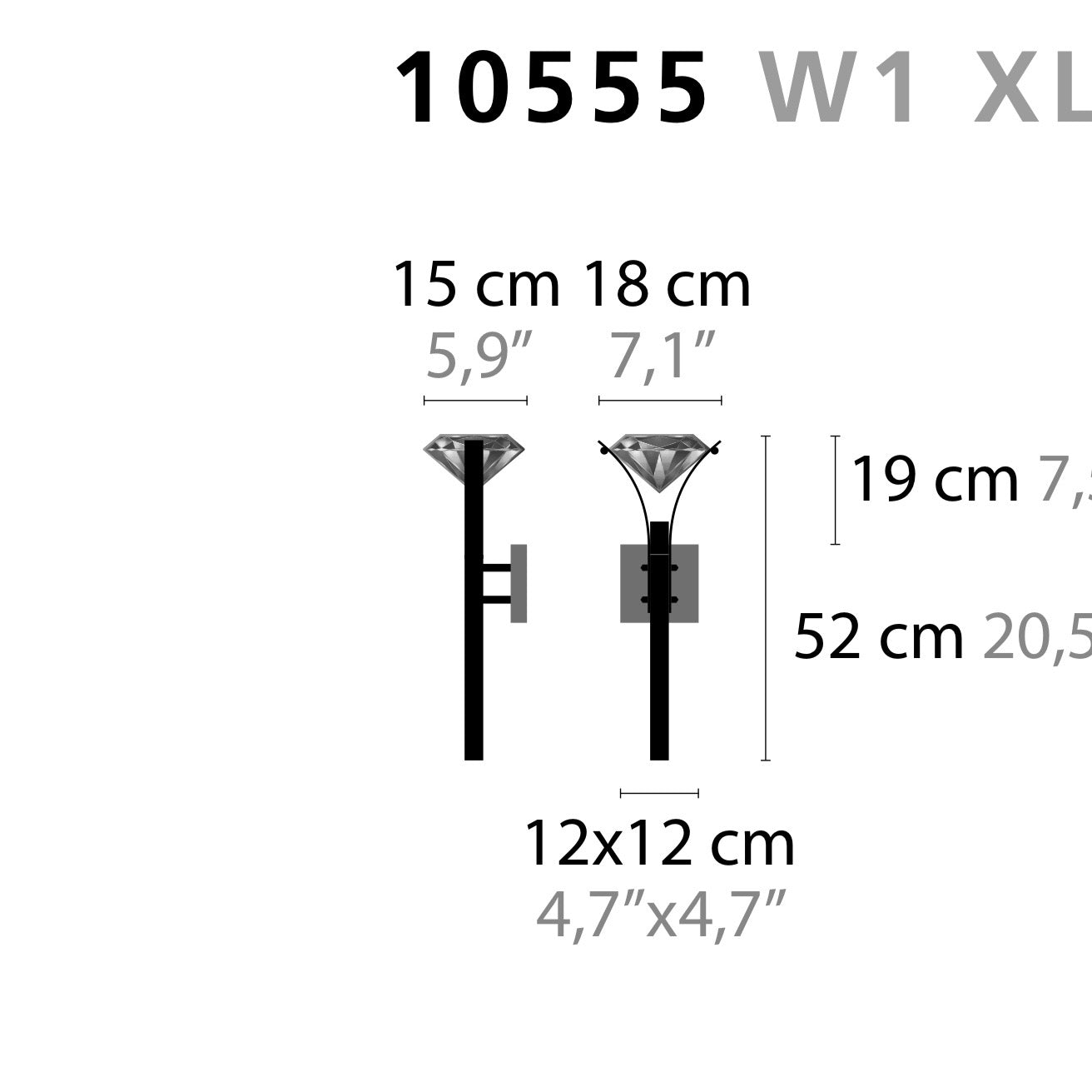 Ilfari Elements of Love W1 XL Wandlamp twv € 810,00 nu voor € 250,00!