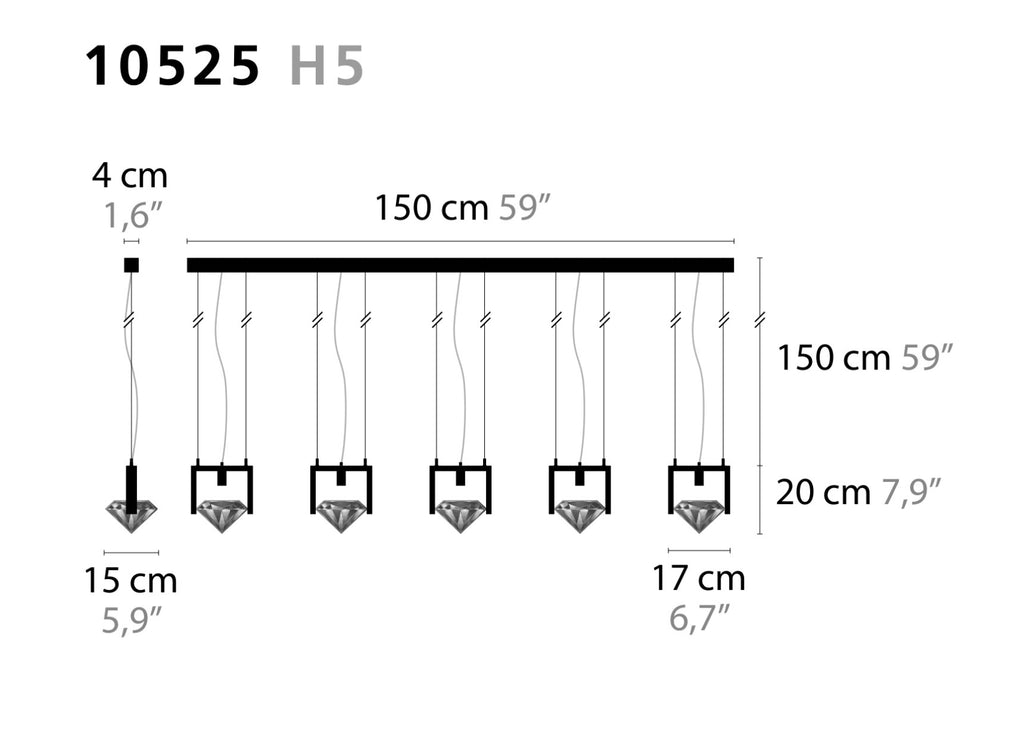 Ilfari Elements of Love H5 Hanglamp led twv € 2400,00 nu voor € 775,00!