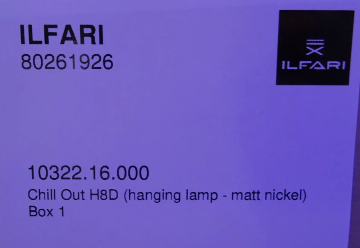 Ilfari Chill Out H8D Hanglamp twv € 1500,00 nu voor € 550,00!