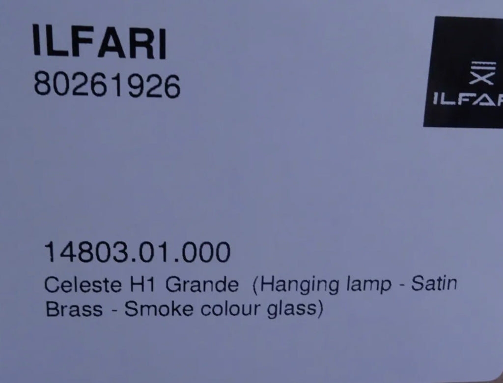 Ilfari Celeste H1 Grande Hanglamp twv € 1000,00 nu voor € 350,00!