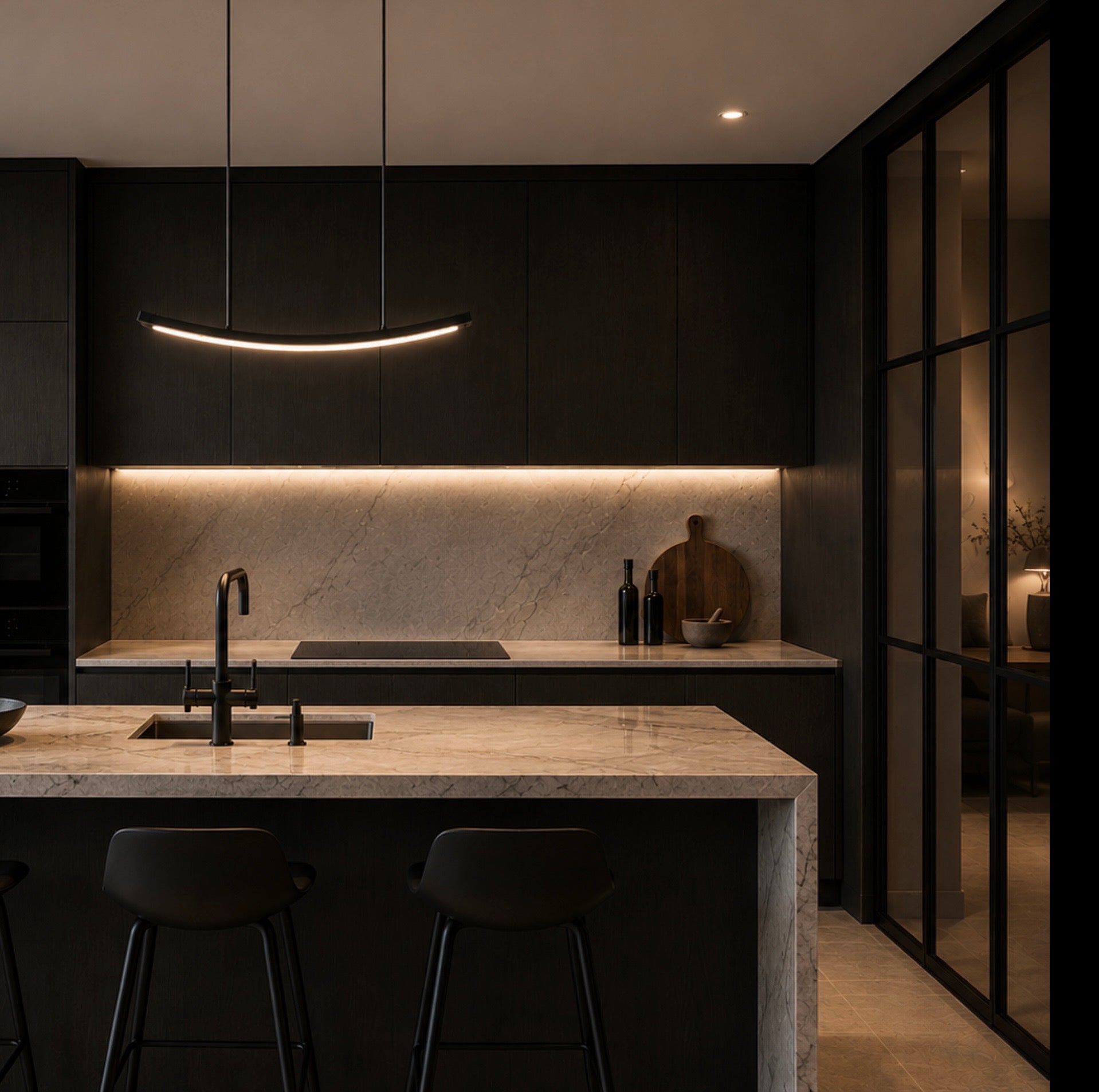 Ilfari Out of Line H1 XL Hanglamp Zwart 80 cm twv € 575,00 nu voor € 175,00!
