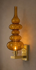 Ilfari Reflexx W1 Wandlamp Brilliant Brass Gold Glass