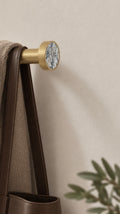 Nieuw van Ferm Living hook brass agate moss twv € 39,00 nu voor € 12,50!