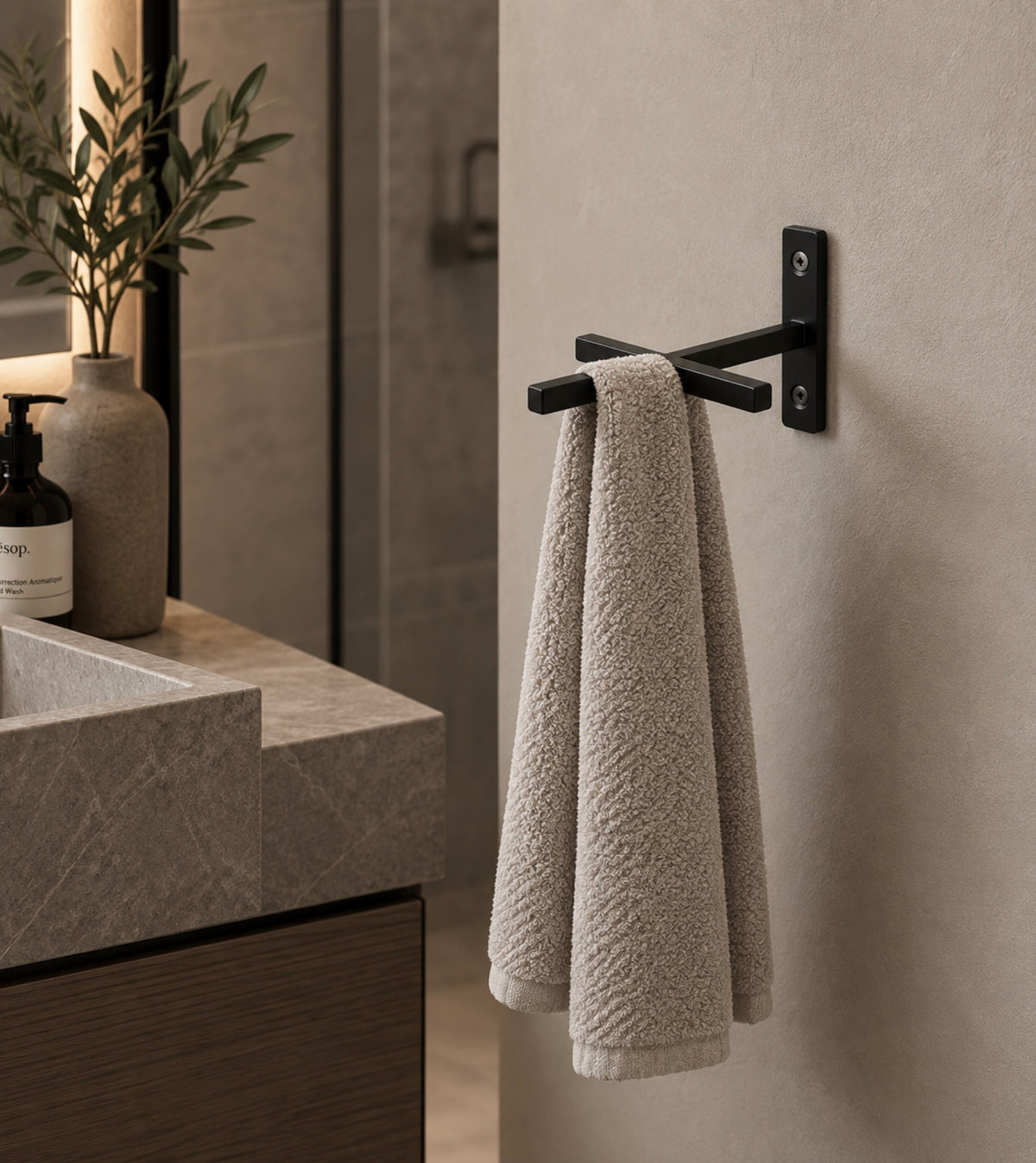 Handdoekhaak House Doctor Hook ADD black twv € 17,00 nu voor € 8,00!